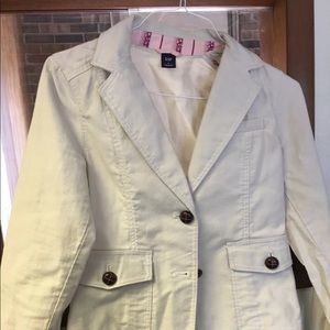 Gap short blazer size 6 cream